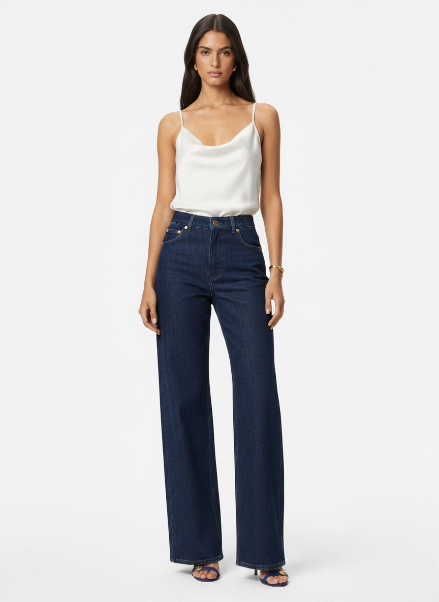 Wide-Leg Denim