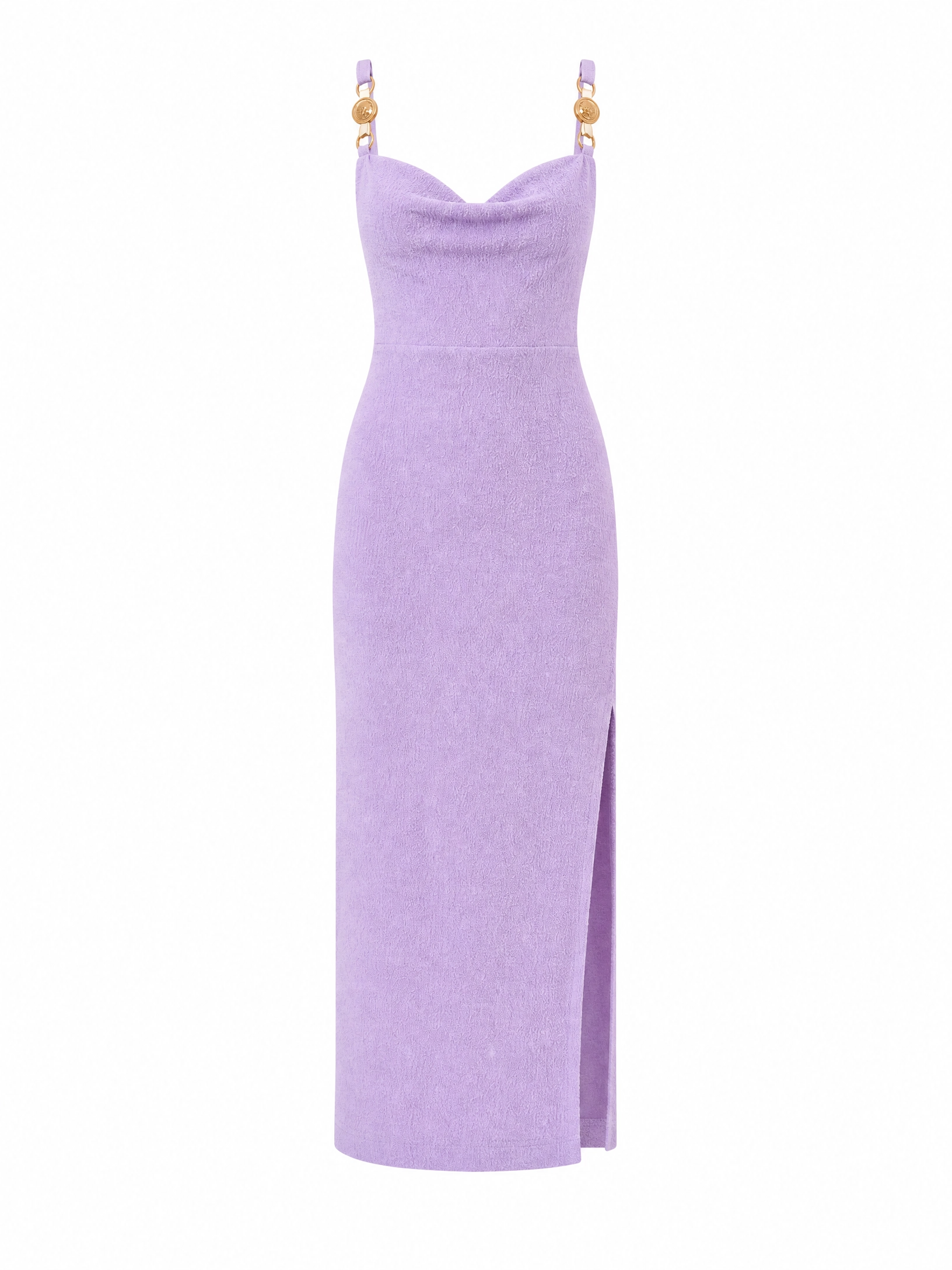 The Medallion Cowl Midi Dress