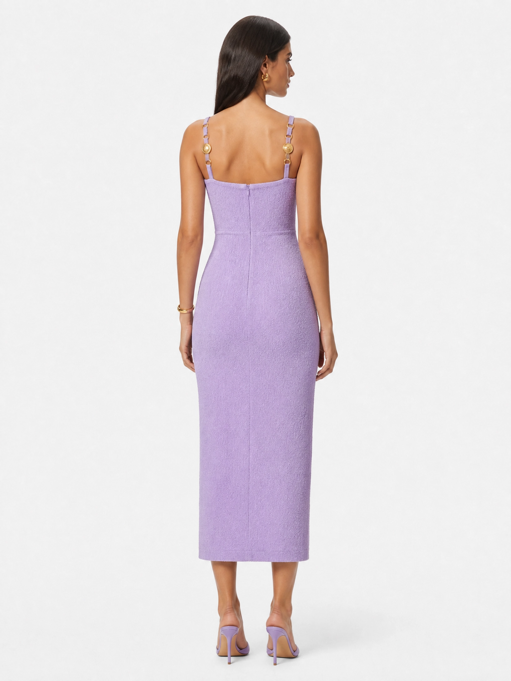 The Medallion Cowl Midi Dress