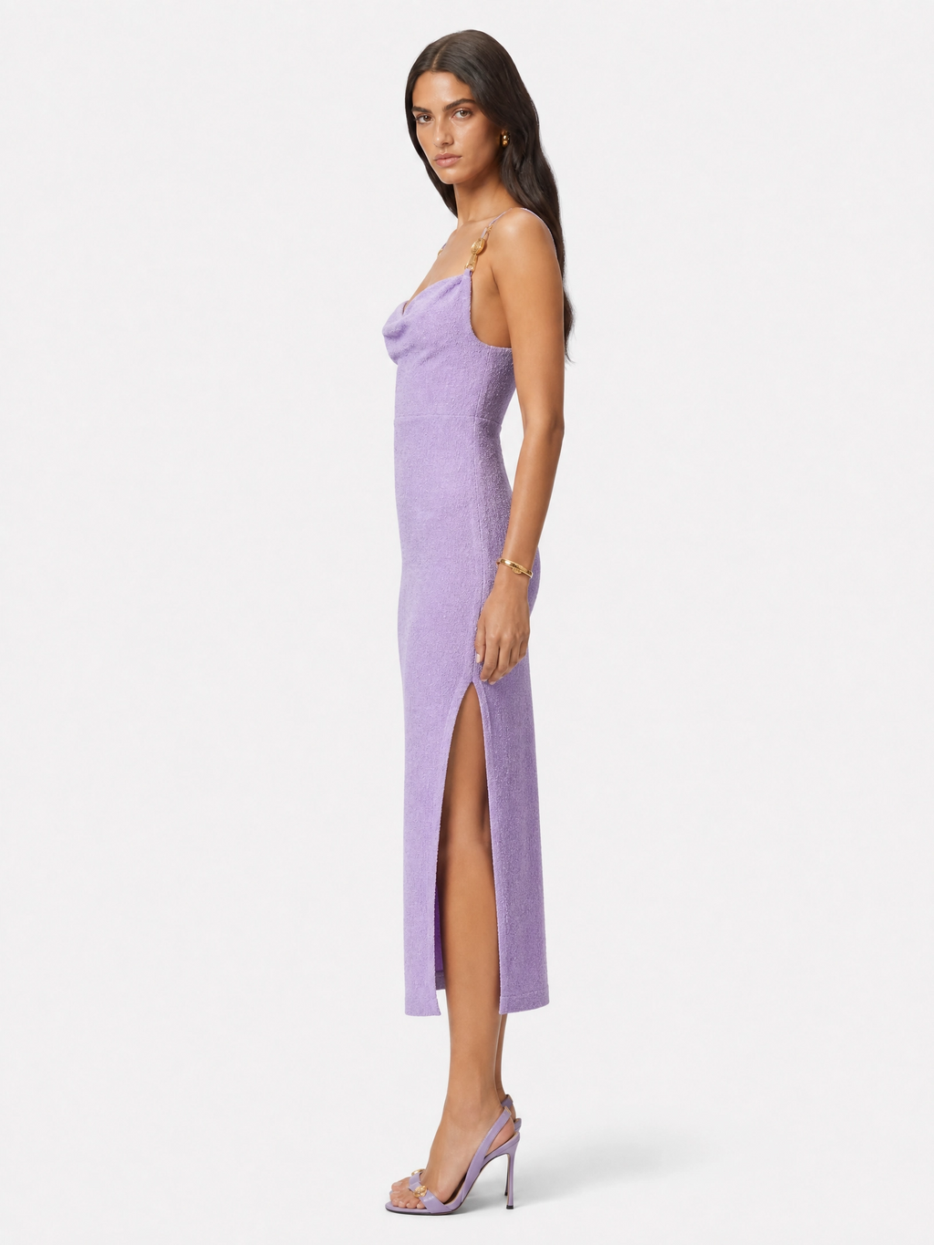 The Medallion Cowl Midi Dress