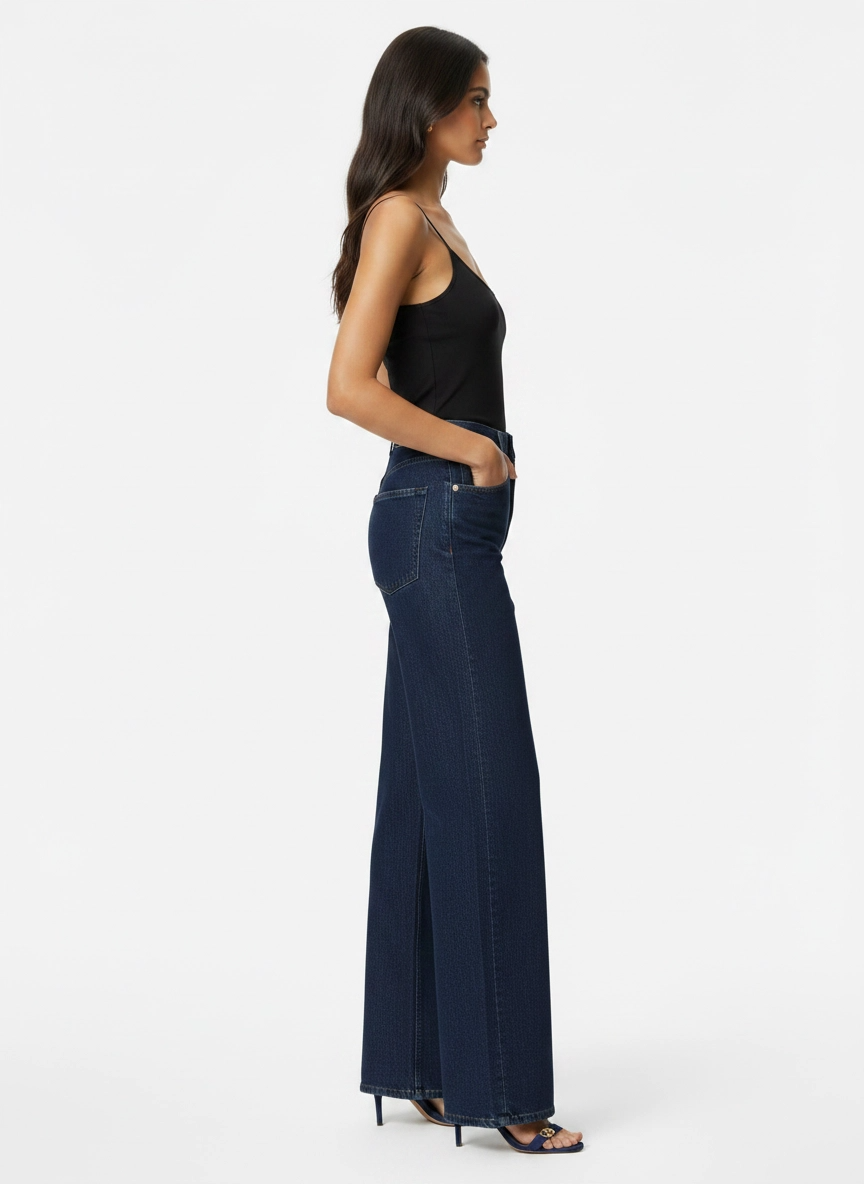 Wide-Leg Denim